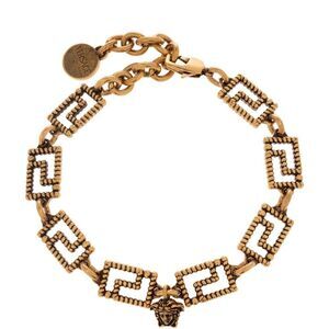Versace Gold-Tone Greca Medusa Bracelet